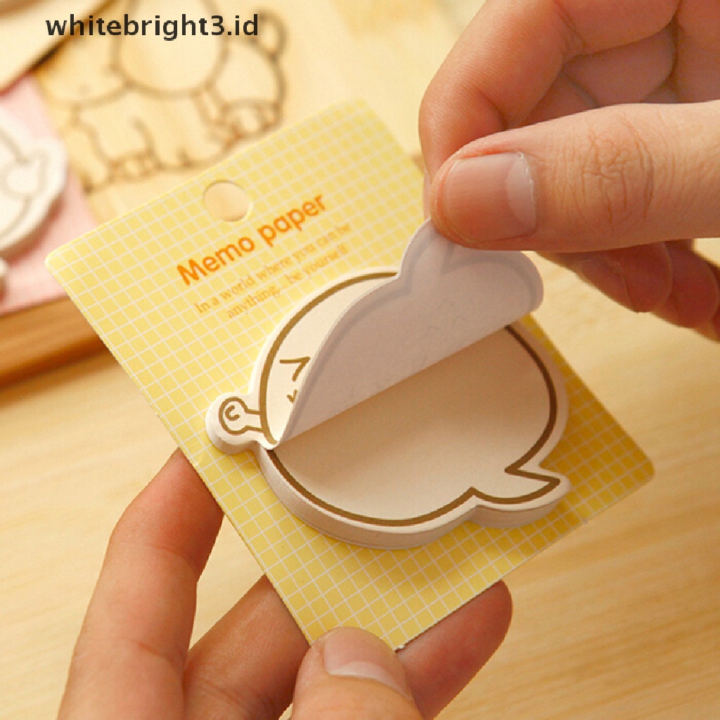 (whitebright3.id) 1pc Sticky Notes / Memo Pad Untuk Kantor 1pc Sticky Notesmemopost It Desain Kartun Lucu Imut Multi Warna Untuk Perlengkapan Kantorsekolah