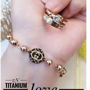 TiTanium Set gelang cincin QC20