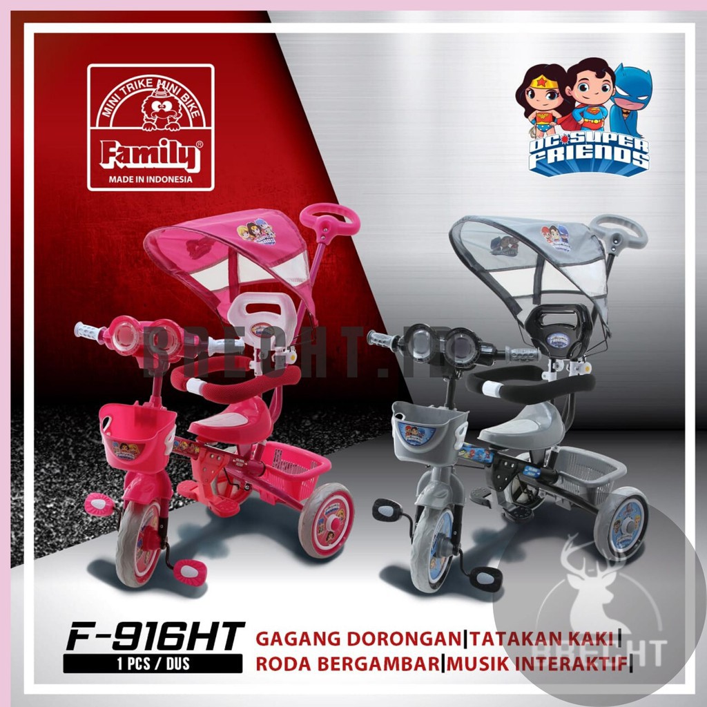 Sepeda Anak Roda 3 Tiga Family F 916HT &amp; F 926HT
