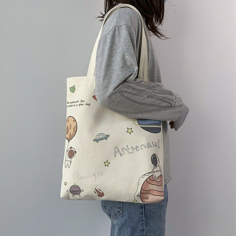 Arifirn Tote Bag Astronout Cream