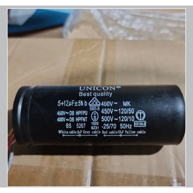 kapasitor 5uf + 10uf , 5uf + 12uf , 4uf + 10uf , 4uf + 12uf , 6uf + 10uf