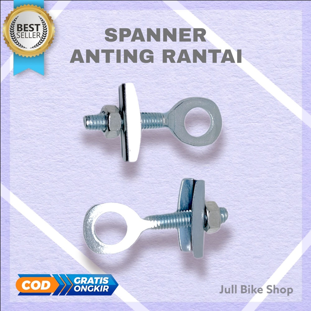 1pcs Anting sepeda pengunci pengatur rantai bmx anak mtb fixie spanner spaner as setelan penyetel rantai anting-anting