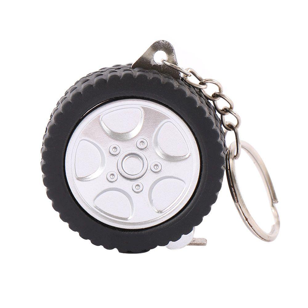Lanfy Tape Measures Retractable Keyring Alat Ukur Plastik Bentuk Ban