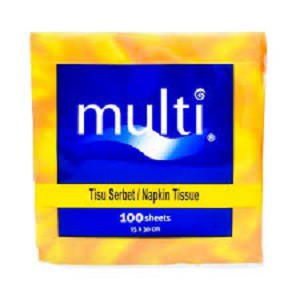 tissue multi napkin lunch 100 sheet