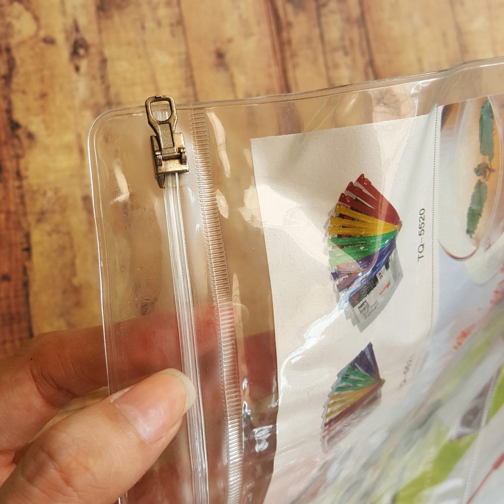 Map Plastik Ziplock Haoxiang - Transparent Zipper Bag Besi Tahan Air F4