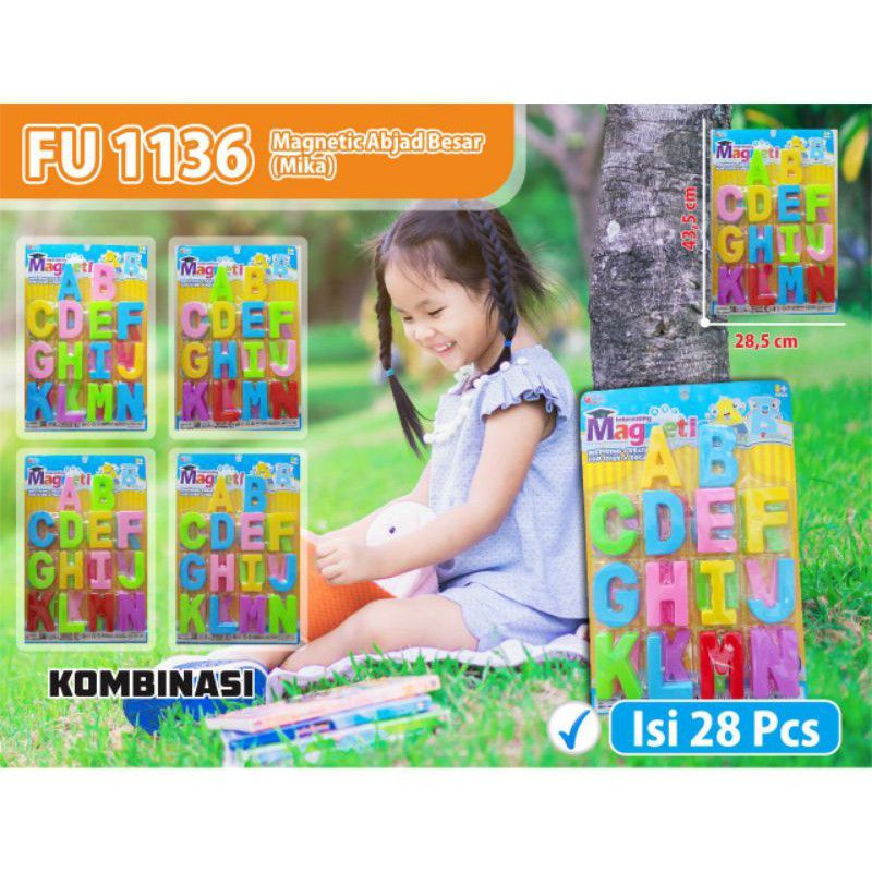 FU 1136 - Mainan Edukatif Edukasi Abjad Huruf A-Z Ukuran Jumbo Magnetic FU1136