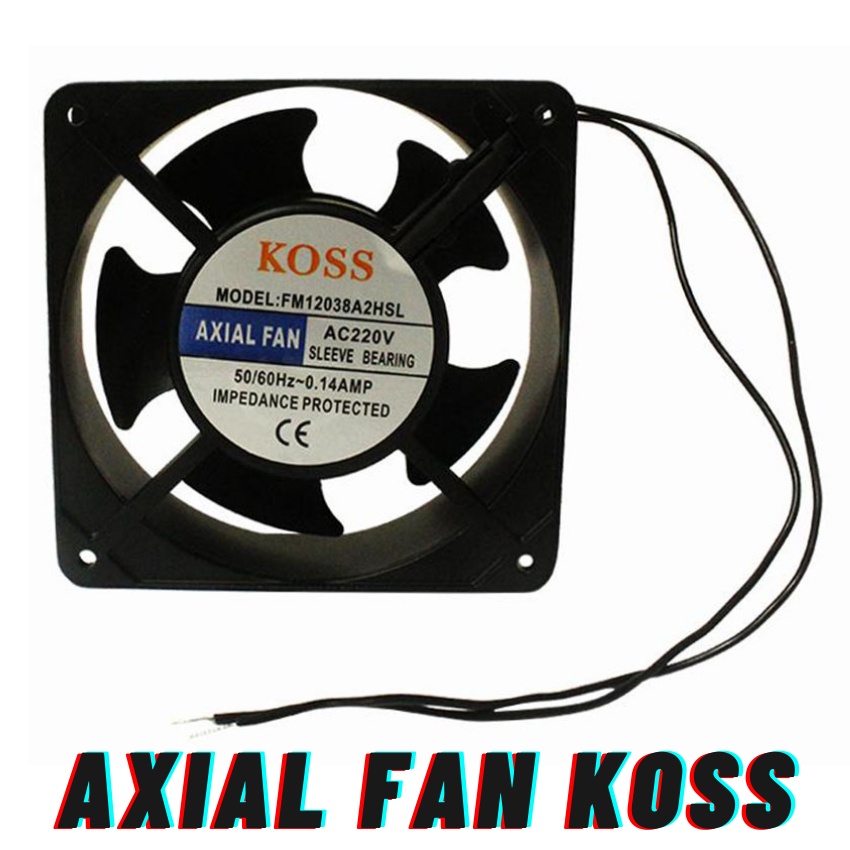 Kipas Angin Komputer 12 Cm / Cooling Fan Computer / Axial Fan KOSS