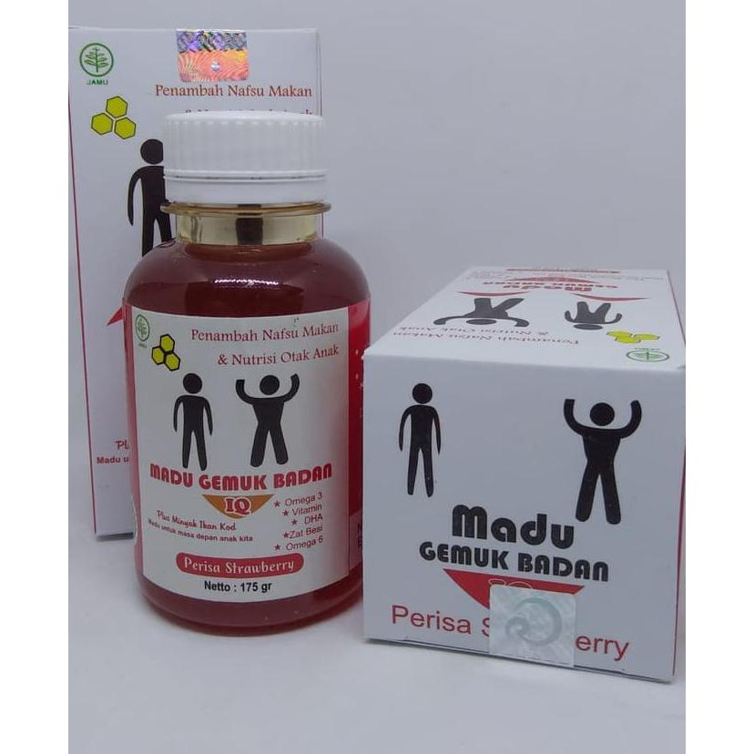 MADU GEMUK BADAN ANAK STRAWBERRY 175 GRAM PLUS MINYAK IKAN KOD