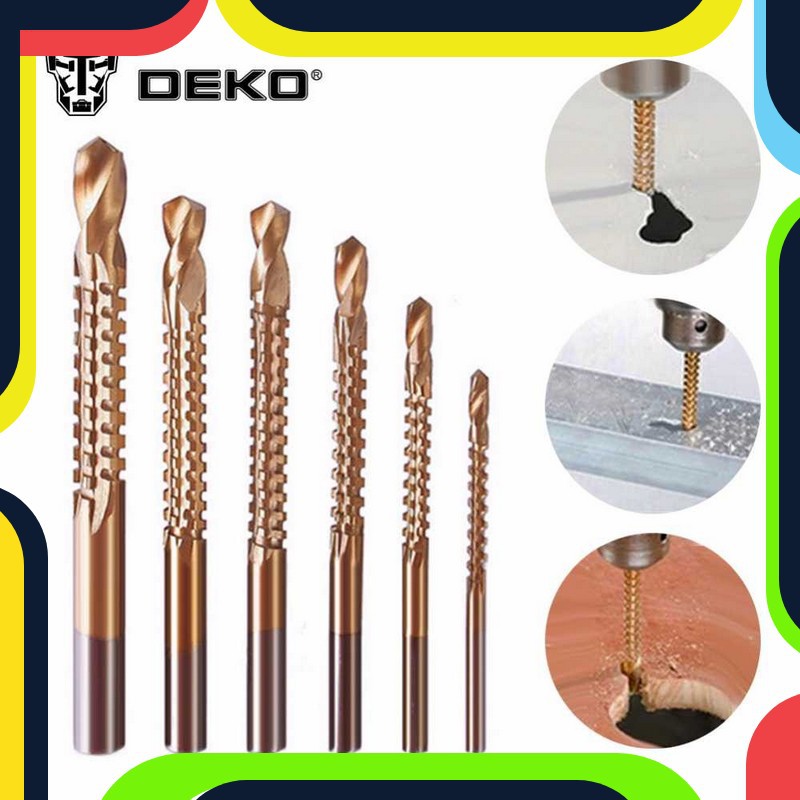 Bayar Ditempat Deko Mata Bor Power Drill HSS Steel 6PCS