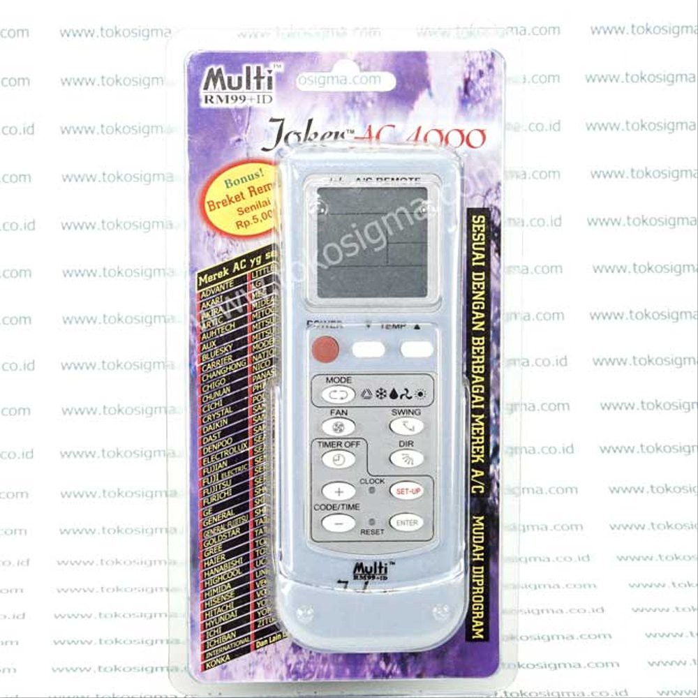 MULTI JOKER AC REMOTE UNIVERSAL AC-4000