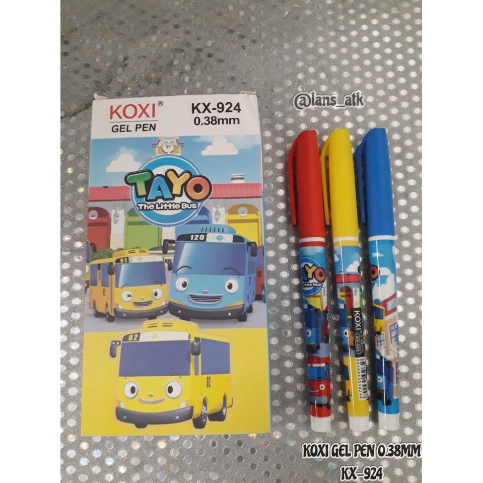 

GEL PEN KOXI KX-924 0.38mm / PULPEN KARAKTER TAYO (KX-924)