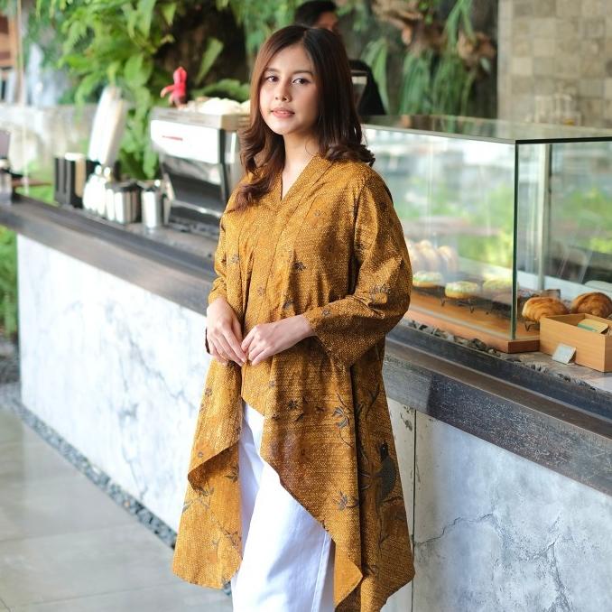 NONA RARA - Elena Sogan T0709, Baju atasan blouse batik wanita modern