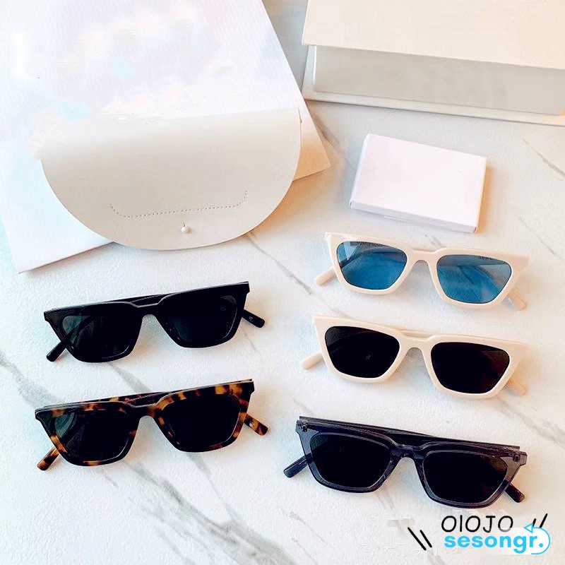 【TERSEDIA &amp; COD】Kacamata Hitam Wanita Korea Gaya Kacamata Lensa Warna Kucing Cewek Sunglasses -SG