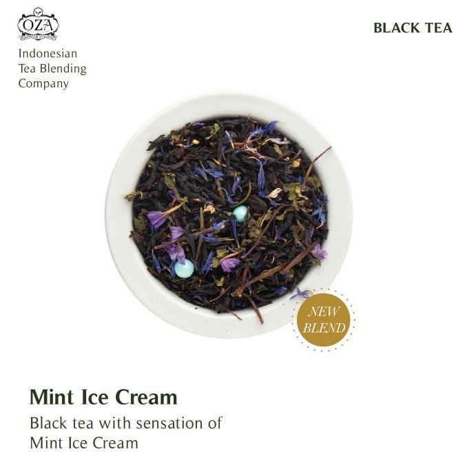 

[ COD ] OZA Tea - Mint Ice Cream | Black Tea | 40 gram (20 cups) BERKUALITAS Kode 1124