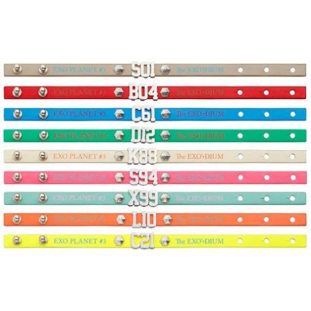 Official exo exordium japan charm bracelet / gelang