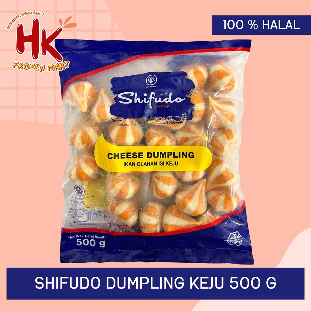 

Shifudo Dumpling Cheese 500 gram | olahan ikan isi keju cedea HK Frozen Mart