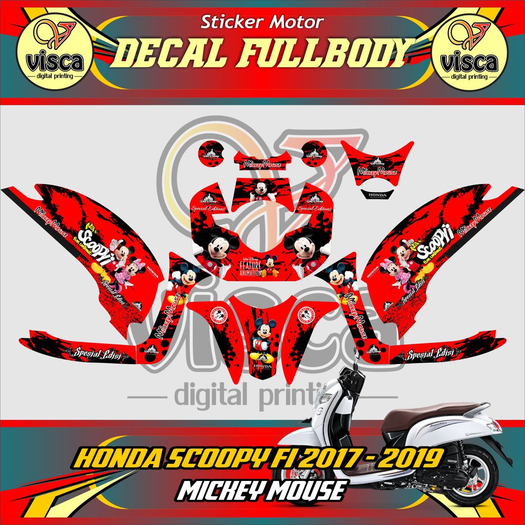 Stiker motor scoopy  new esp decal  fullbody HONDA SCOOPY  