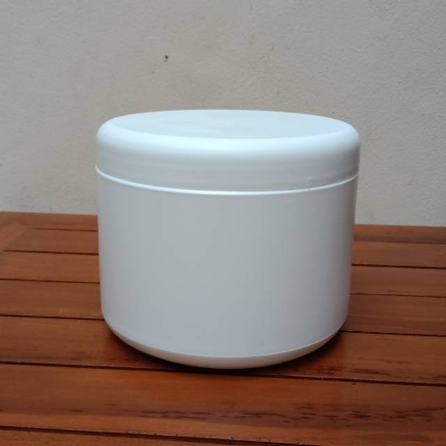 Pot lulur 1000 gr putih/putih - NPS