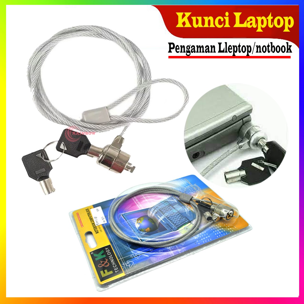 Kunci Leptop / Notebook lock / Pengaman Leptop / Promo Kunci Nootbook / Pengaman Nootbook /Nootbook 