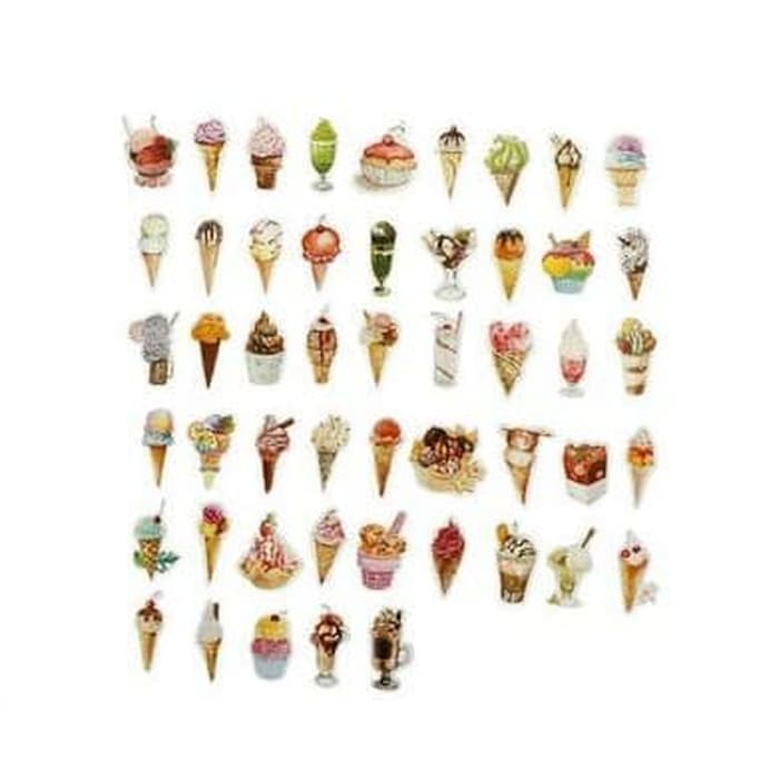 Label Sticker - Ice Cream (50pcs)