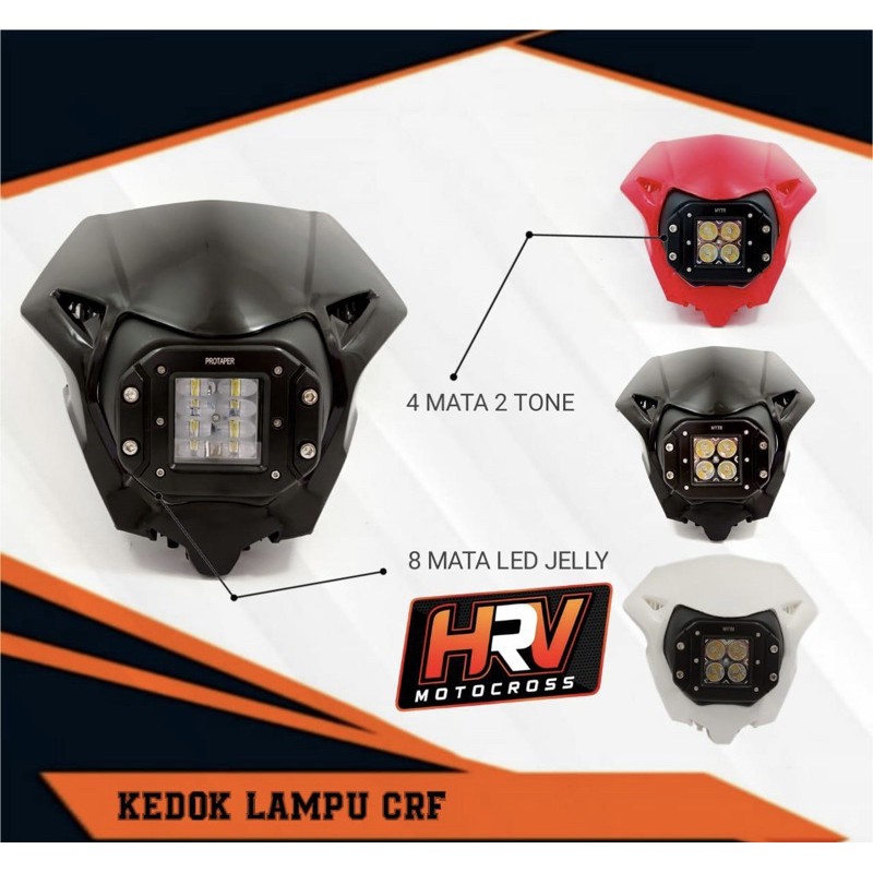 LAMPU DEPAN CRF 150 LED / KEDOK LAMPU CRF 150 LED