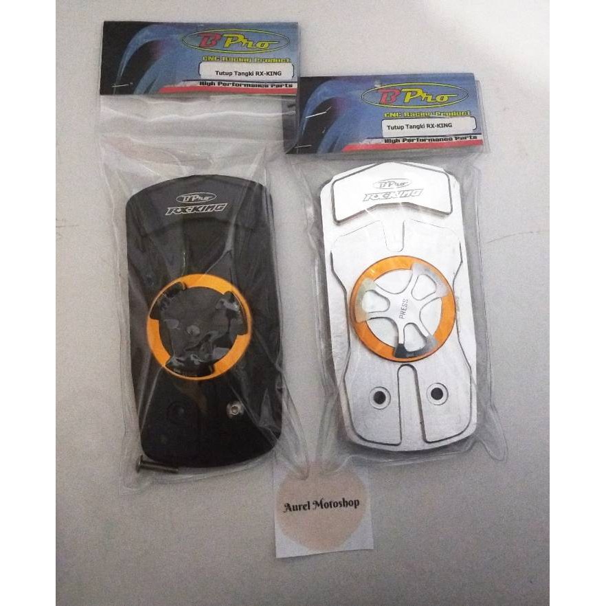 Tutup Tangki RX King Original BPRO RACING Black and Silver
