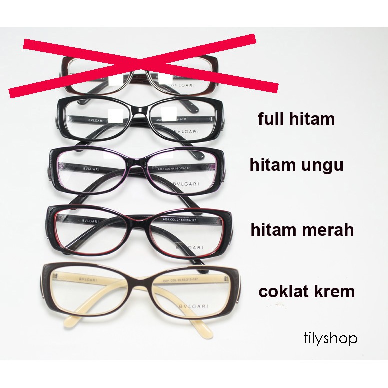 Frame Kacamata Minus Anti Radiasi Fashion Trendy 4001 Wanita Kacamata Minus Murah Termurah