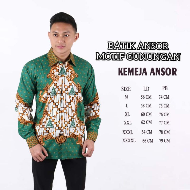 Batik Ansor Wayang Batik Ansor Gunungan Terbaru Batik Ansor Murah