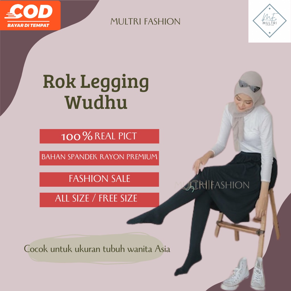 Rok Legging Leging Wanita Premium Leging Olahraga Wanita Rayon Spandek Muslimah Rok Wanita Kekinian