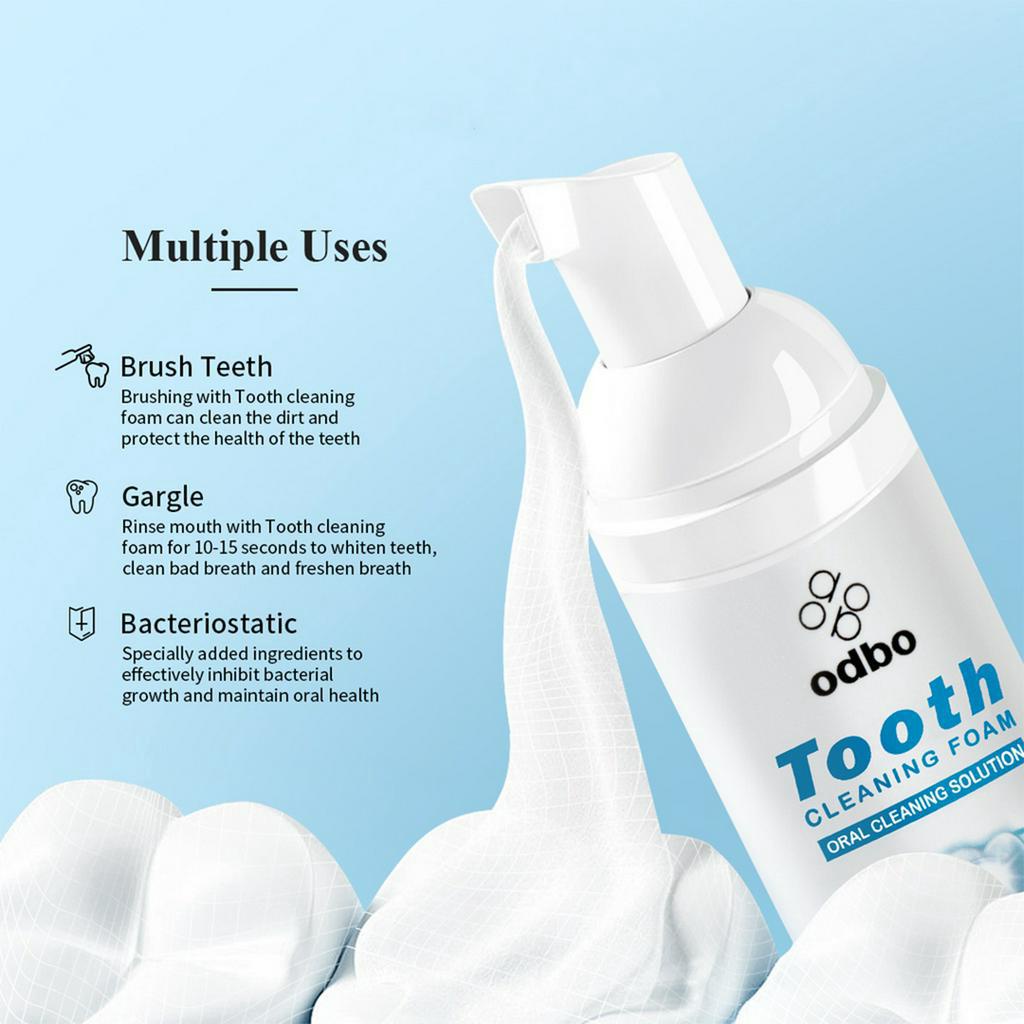 BPOM OdbO Teeth Cleaning and Whitening Foam 60ml