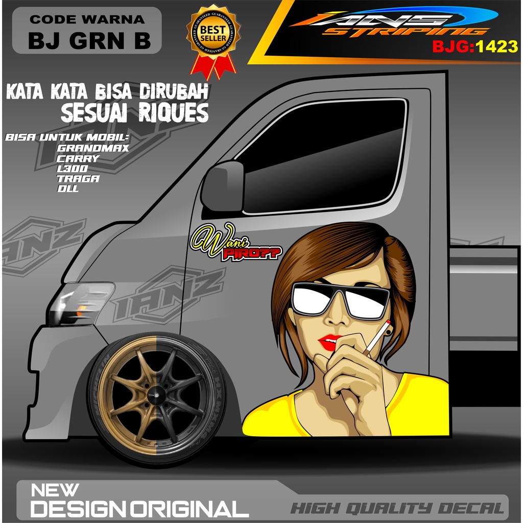 DECAL PINTU L300 / DECAL STIKER PINTU TRAGA / STIKER MOBIL PICK UP