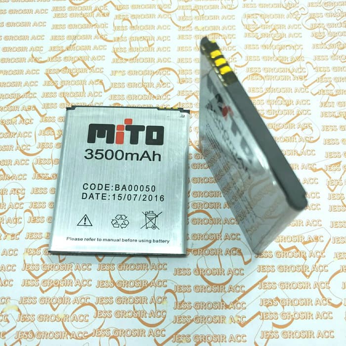 Baterai Battery Batre Double Power MITO A70 , BA-00050 , BA00050