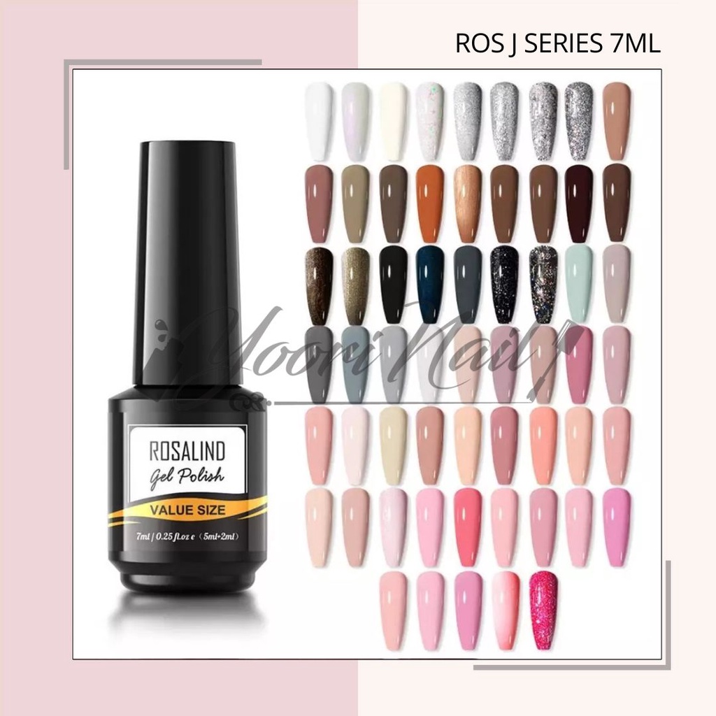 Mini Rosalind J Series 7ml (JL051 - JL072)  glitter series colorful series gel polish gel uv led