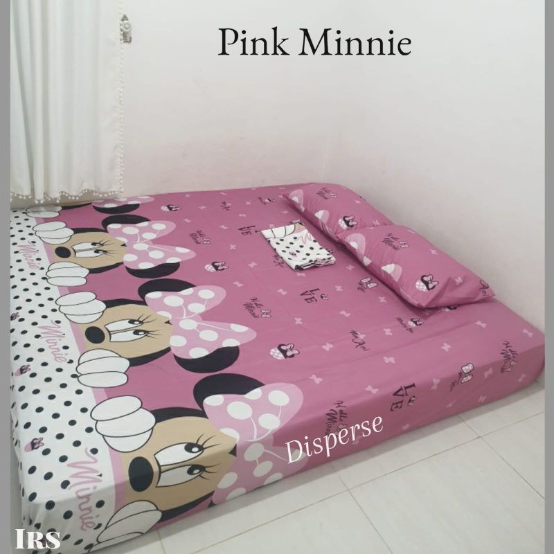 Sprei Homemade MURAH PINK MINNIE/MICKEY LONDON2