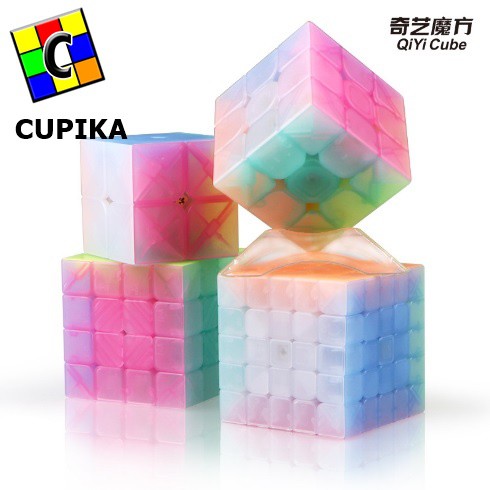 Rubik 5x5 QiYi QiZheng Jelly 5x5x5 Stickerless Transparan