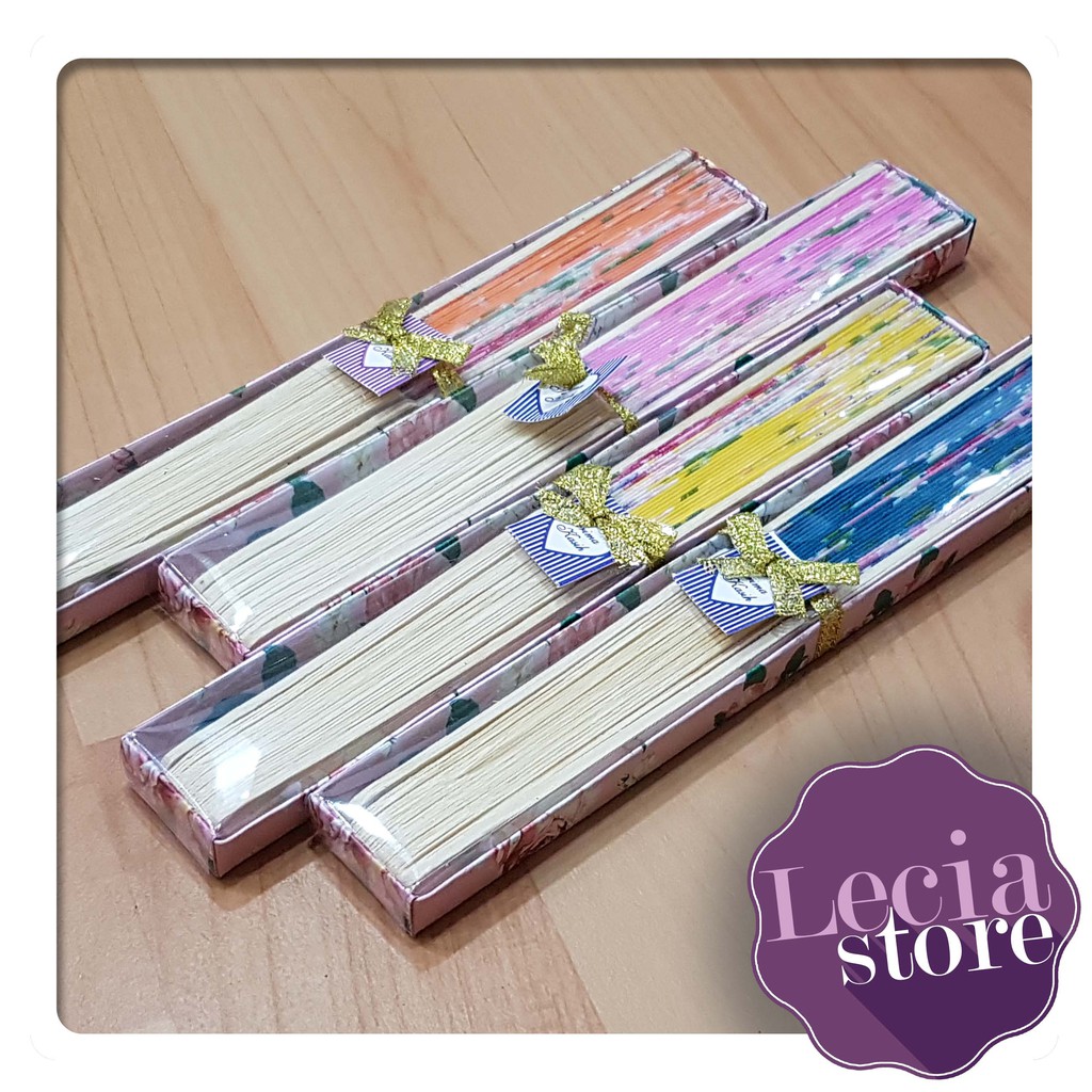 Souvenir Pernikahan Kipas Jepang kemas Box Murah