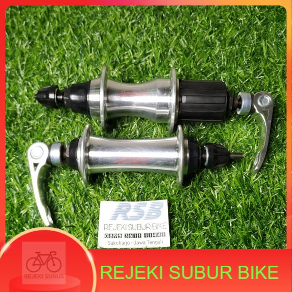 Hub freehub sepeda roadbike seli 24 hole ASSES 8 9 10 speed Silver assess