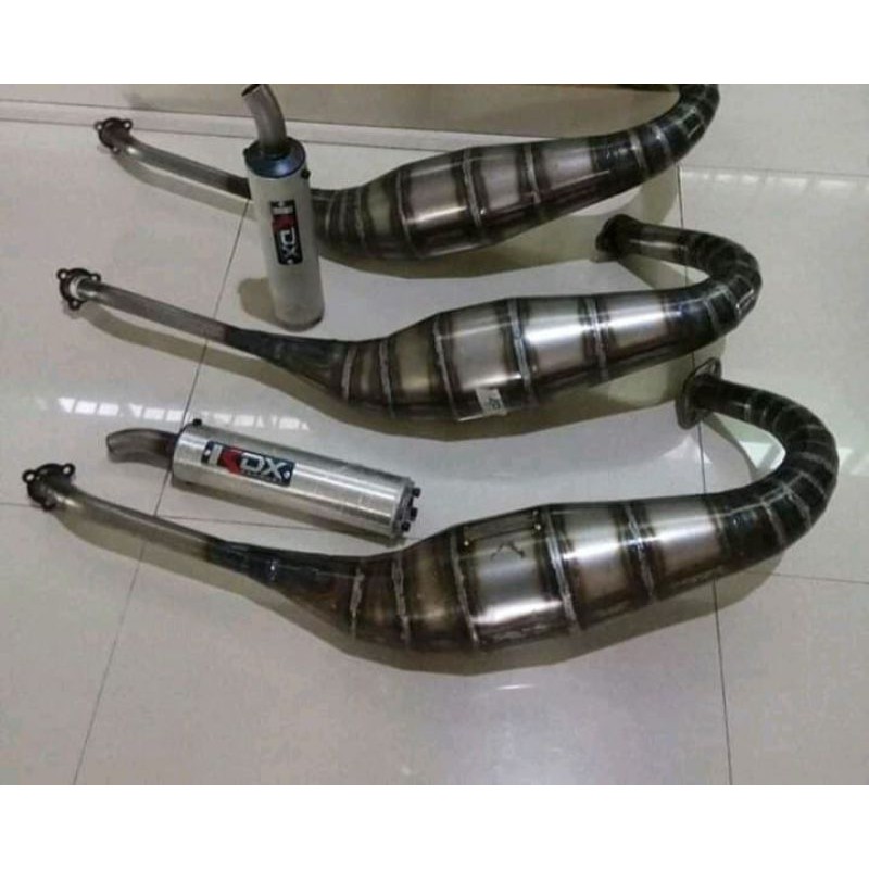 Knalpot Ninja 2 tak RR, R non cobra bahan Galvanis plat