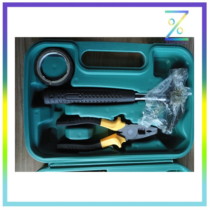 OnnFang Alat Set Perkakas Palu Tang Obeng Cutter Meteran 8 in 1 - PE-H