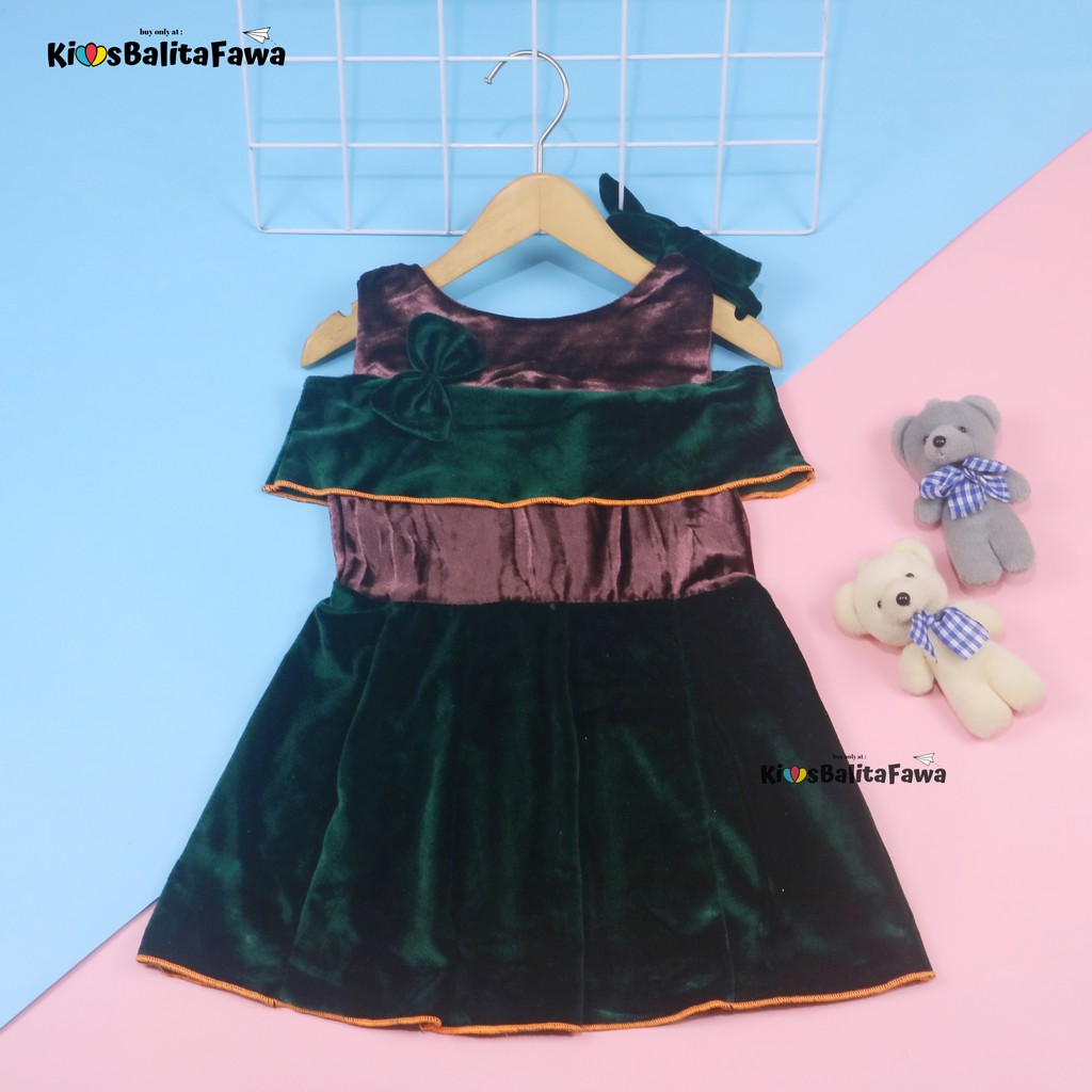 [BLUDRU] Dres Rachel Bayi - 2 Tahun / Baju Anak Perempuan Premium Sabrina Gaun Pesta Ulang Tahun