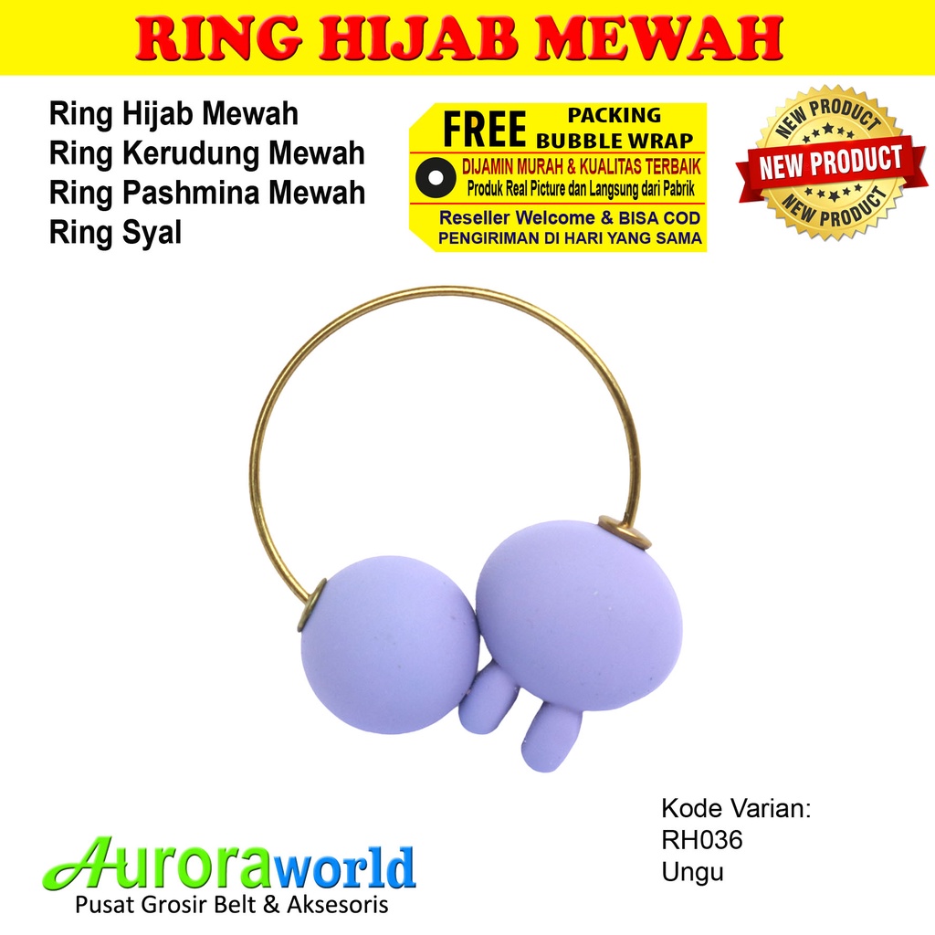 AURORAWORLD Ring kerudung ring hijab ring syal ring jilbab Terbaru bisa COD