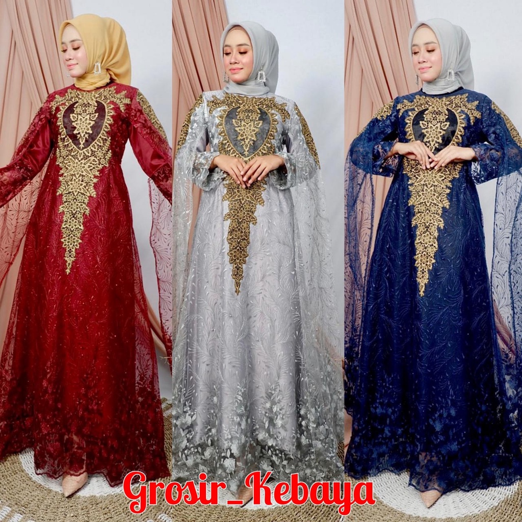 Gamis Soraya Bordir by Pelangi jaya / Gamis Tille / Gamis Pesta