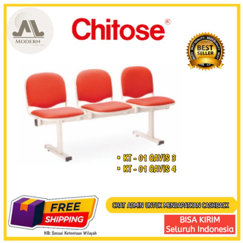 TERMURAH Kursi Tunggu / Kursi bandara / kursi deret / kursi outdoor / kursi multifungsi terbaru Chit