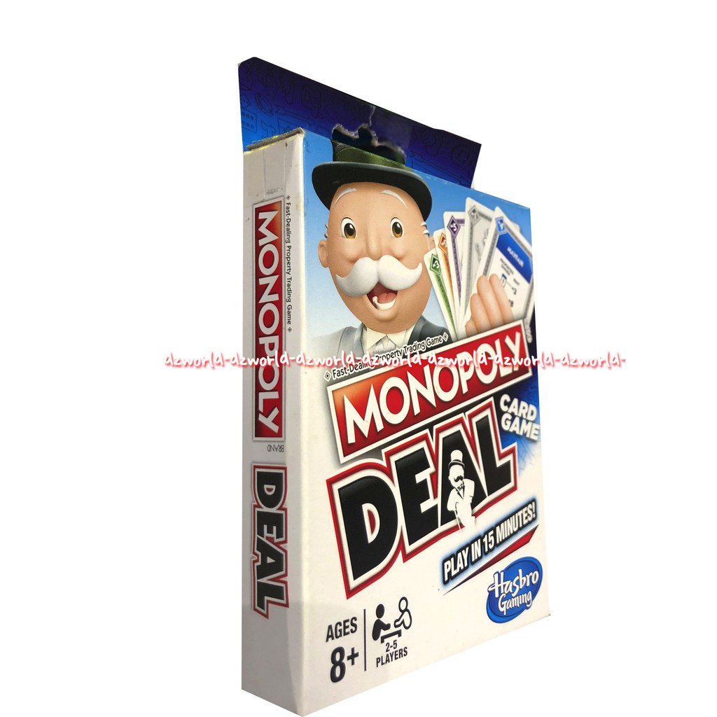 Monopoly Deal Card Game Hasbro Gaming Mainan Kartu Monopoli