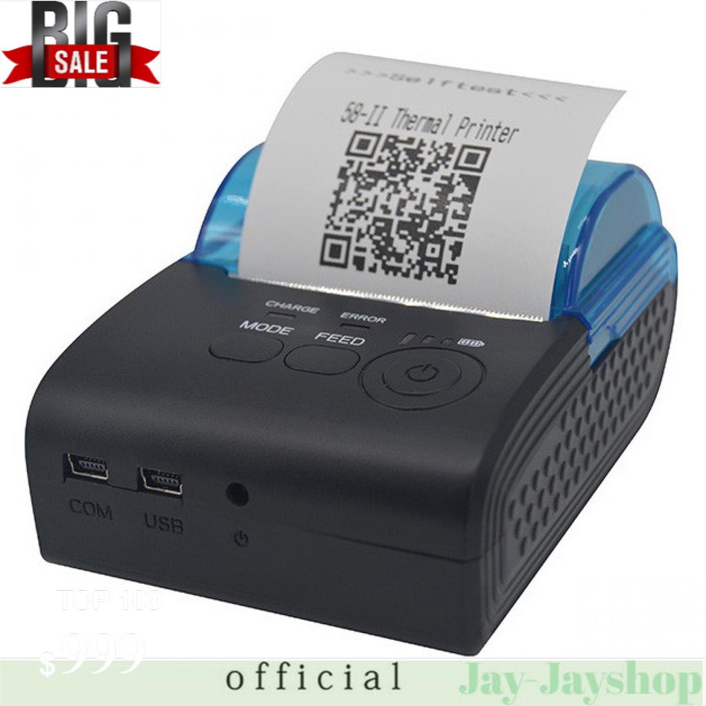 Zjiang Mini Portable Bluetooth Thermal Receipt Printer - 5805-DD