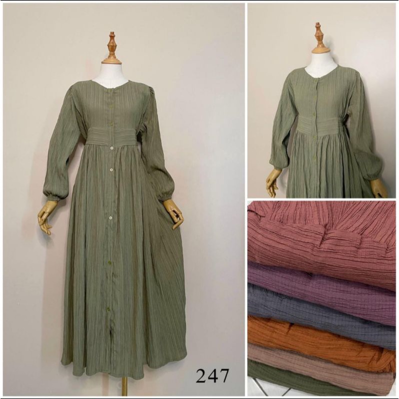 MIDI Lesti Dress Serat Kayu ORI by JADORE J'ADORE