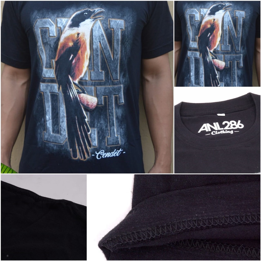 kaos burung cendet CD-01 , kaos gambar burung , kaos desain burung , baju kaos pria , kaos kicau