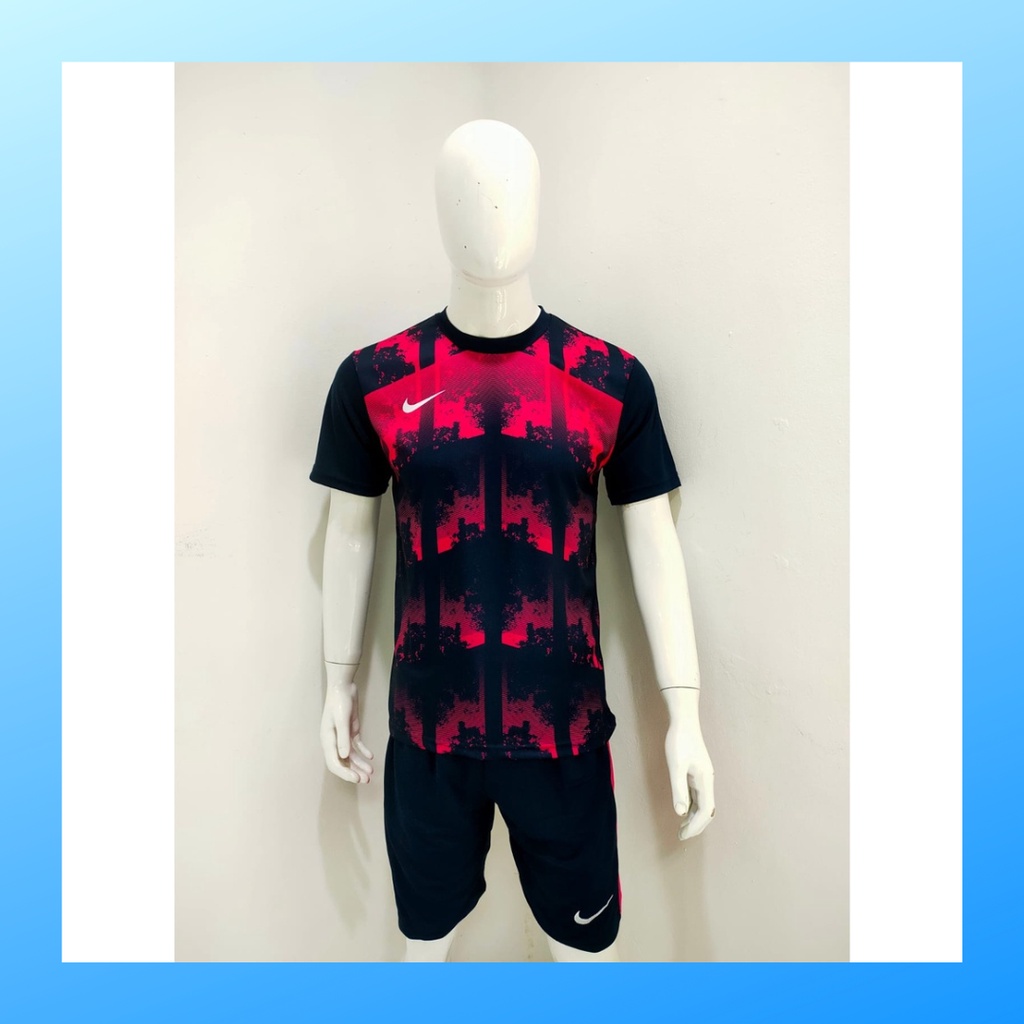 jersey futsal pria kaos sepak bola baju dan celana setelan wanita dewasa t-shirt outfit seragam jarsey kostum olahraga pakaian apparel print sport jersy soccer casual jersi suit NK159 navy