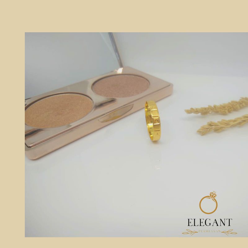 Cincin emas 1gram kadar 375 asli emas 8k cincin plat hand made