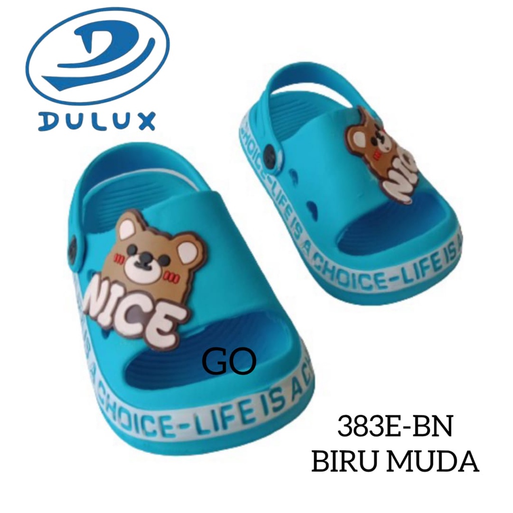gof DULUX 383E NICE Sandal Anak Laki Laki Baim Selop Tali Belakang Model Karakter Nice Sandal Anak Lucu